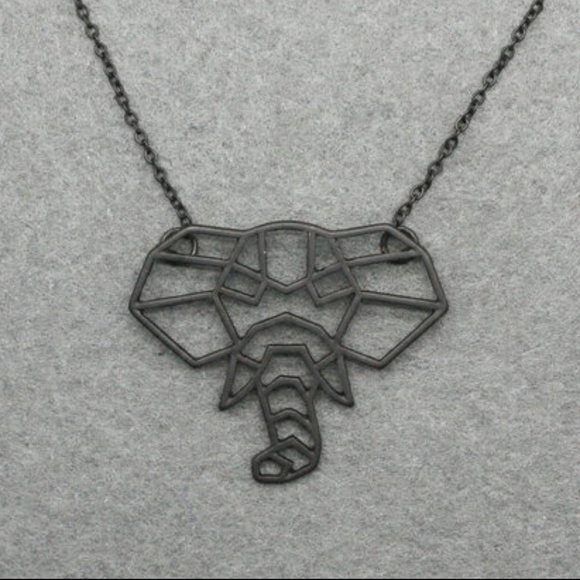 Jewelry - FREE w/ $15+ Purchase - Origami Elephant Necklace